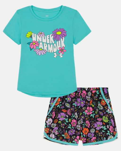 Toddler Girls' UA Floral Logo Shorts Set